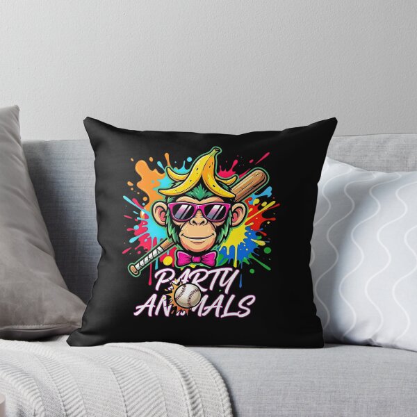 Item preview, Party Animals Baseball Monkey Colorful Splatter Sunglasses designed and sold by Glow-Paw-Studio.