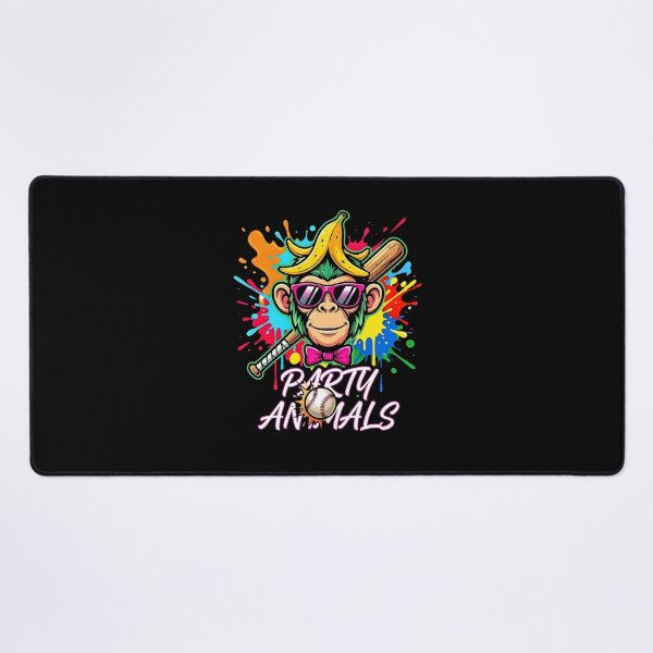Item preview, Party Animals Baseball Monkey Colorful Splatter Sunglasses designed and sold by Glow-Paw-Studio.