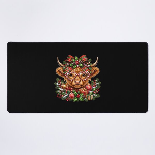 Item preview, Cute Highland Cow Bow Christmas Moo Farm designed and sold by Altenpendinton.