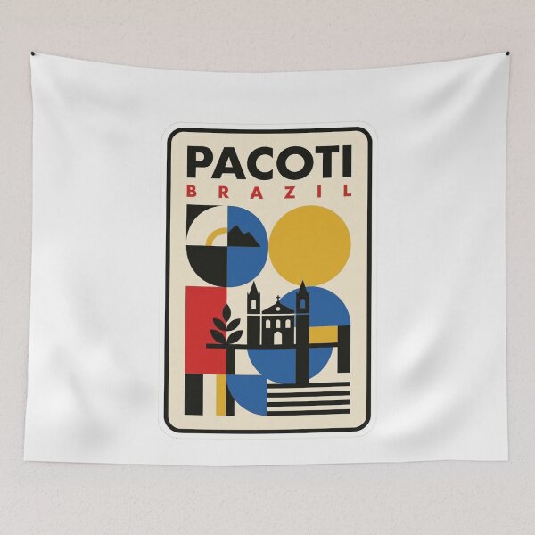 Item preview, Retro Pacoti Bauhaus Geometric Skyline designed and sold by k3rstman1.