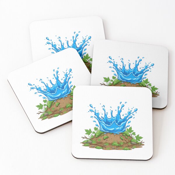 Item preview, Raindrop Splash Nature T-Shirt - Water Crown Ground Design - Eco Outdoor Graphic - Rain Touching Earth - Nature Lovers Gift designed and sold by yassine elhaidi.