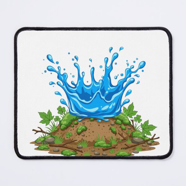 Item preview, Raindrop Splash Nature T-Shirt - Water Crown Ground Design - Eco Outdoor Graphic - Rain Touching Earth - Nature Lovers Gift designed and sold by yassine elhaidi.