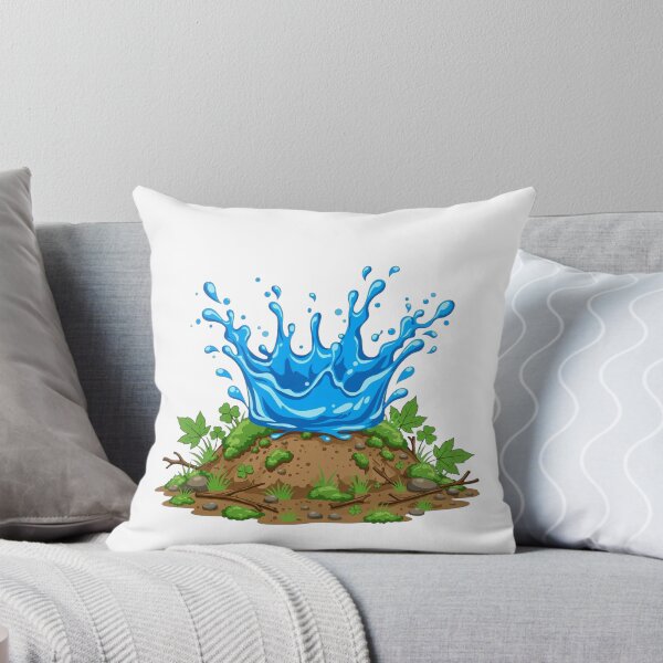 Item preview, Raindrop Splash Nature T-Shirt - Water Crown Ground Design - Eco Outdoor Graphic - Rain Touching Earth - Nature Lovers Gift designed and sold by yassine elhaidi.