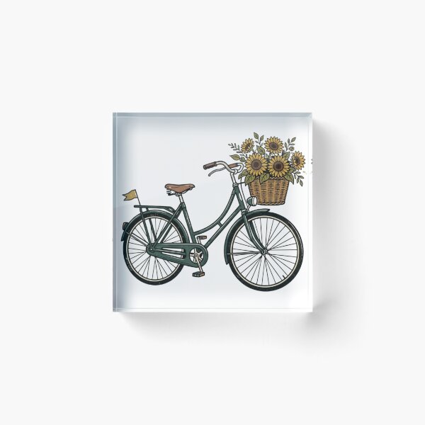 Item preview, Sunflower Bicycle – Vintage Countryside designed and sold by meghnad.
