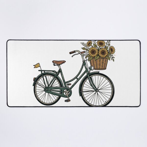 Item preview, Sunflower Bicycle – Vintage Countryside designed and sold by meghnad.