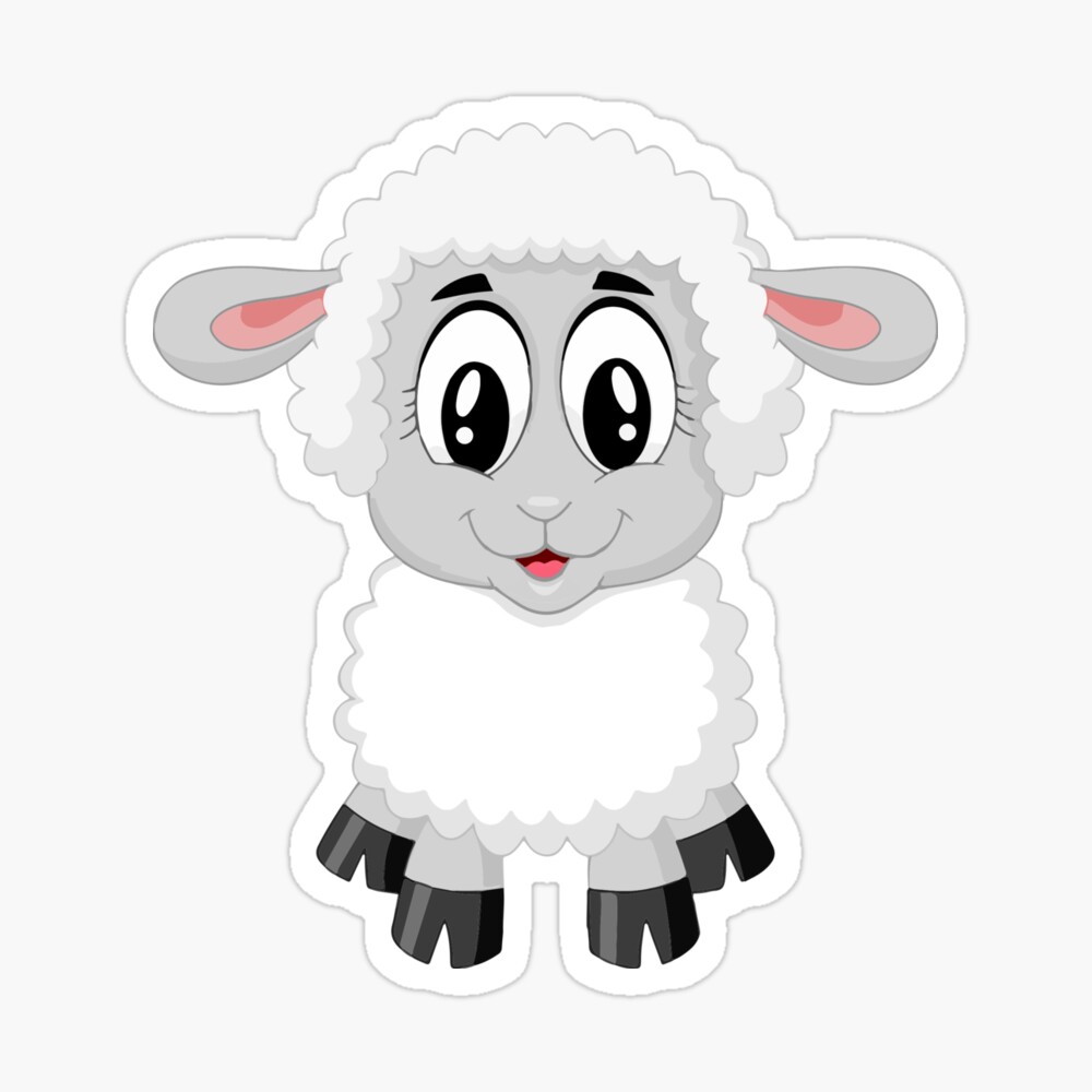 Cute Cartoon Lamb Kids T Shirt By Passie Redbubble