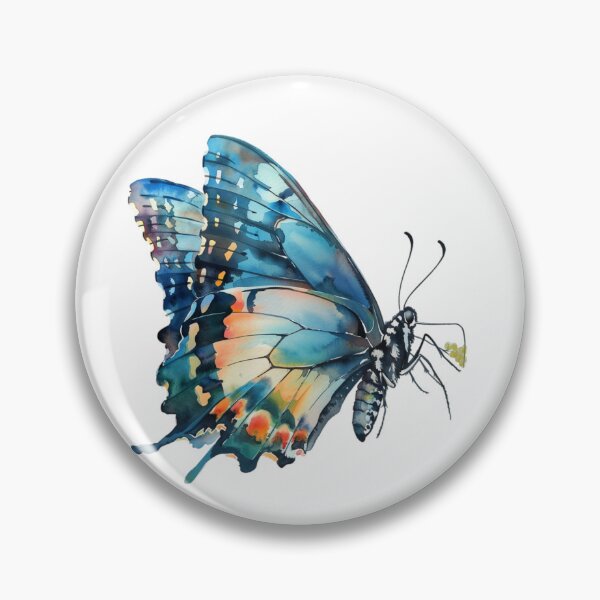 Item preview, Blue Butterfly | Elegant Nature Aesthetic Art designed and sold by Mandayartstudio.