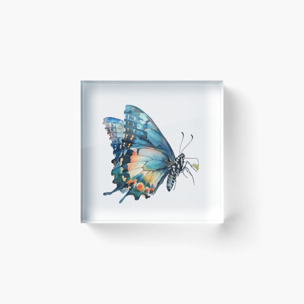 Item preview, Blue Butterfly | Elegant Nature Aesthetic Art designed and sold by Mandayartstudio.