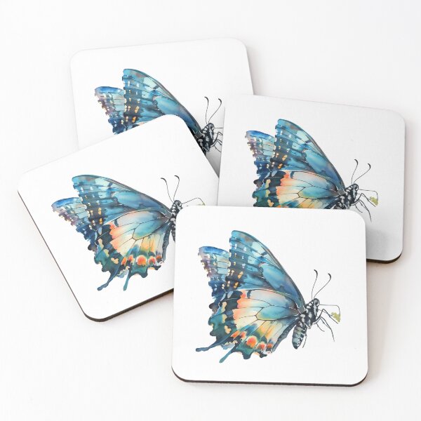 Item preview, Blue Butterfly | Elegant Nature Aesthetic Art designed and sold by Mandayartstudio.