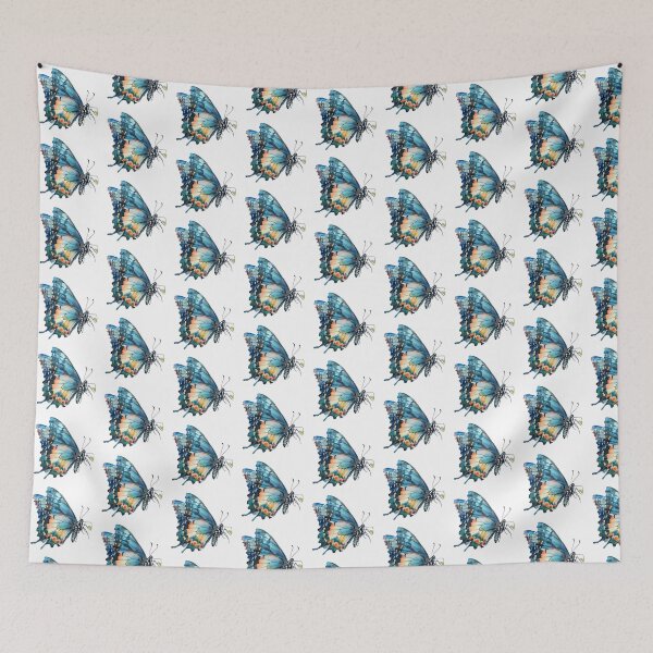 Item preview, Blue Butterfly | Elegant Nature Aesthetic Art designed and sold by Mandayartstudio.