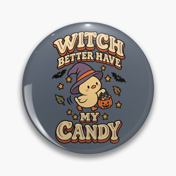 Item preview, Witch Better Have My Candy Kawaii Duck Halloween designed and sold by  MAD's Recreation Studio.