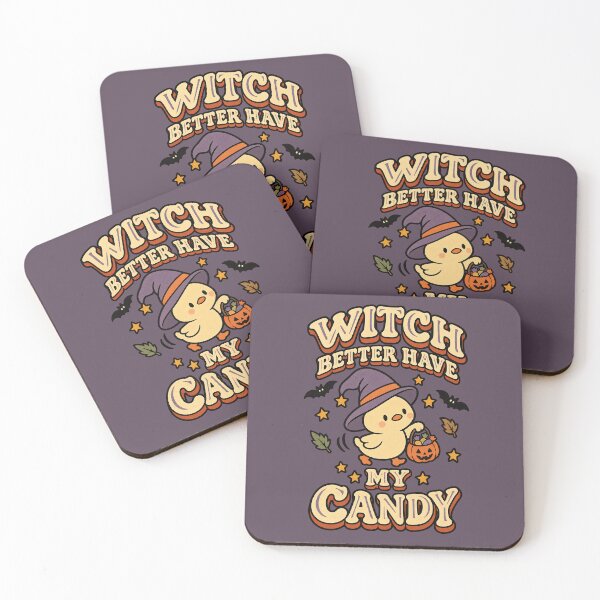 Item preview, Witch Better Have My Candy Kawaii Duck Halloween designed and sold by  MAD's Recreation Studio.
