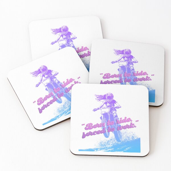 Item preview, Design of a female motocross rider at full speed, for motocross fans. #4 designed and sold by UrbanTRIP.