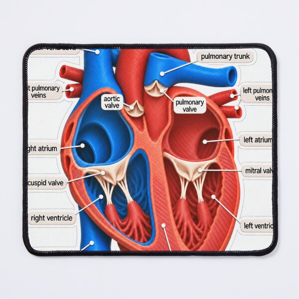 Item preview, Anatomy Heart Chambers Claymation Physical Therapy Sticker designed and sold by isokinetic.