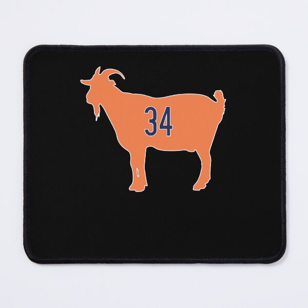 Item preview, Orange Goat Number 34 Funny Farm Animal Sports Fan designed and sold by Glow-Paw-Studio.