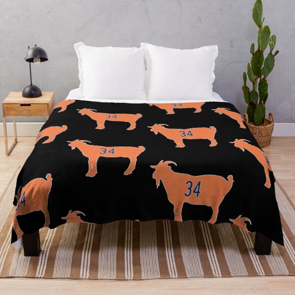 Item preview, Orange Goat Number 34 Funny Farm Animal Sports Fan designed and sold by Glow-Paw-Studio.