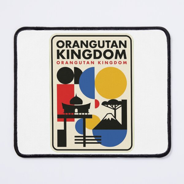 Item preview, Retro Orangutan Kingdom Bauhaus Geometric Skyline designed and sold by k3rstman1.