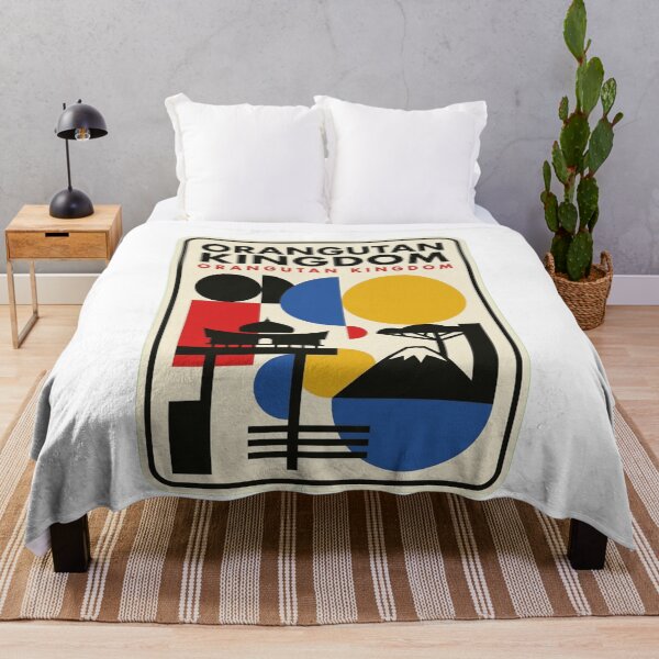 Item preview, Retro Orangutan Kingdom Bauhaus Geometric Skyline designed and sold by k3rstman1.