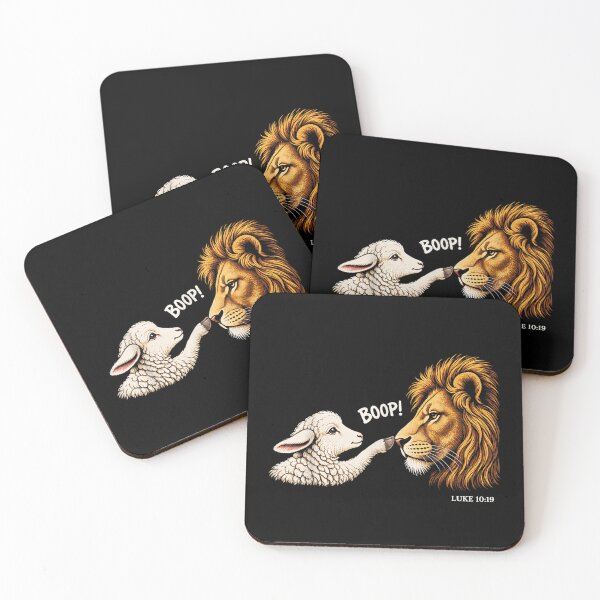 Item preview, Boop Luke 10 19 Funny Lion and Lamb Boop Bible Verse designed and sold by Jone Cham.