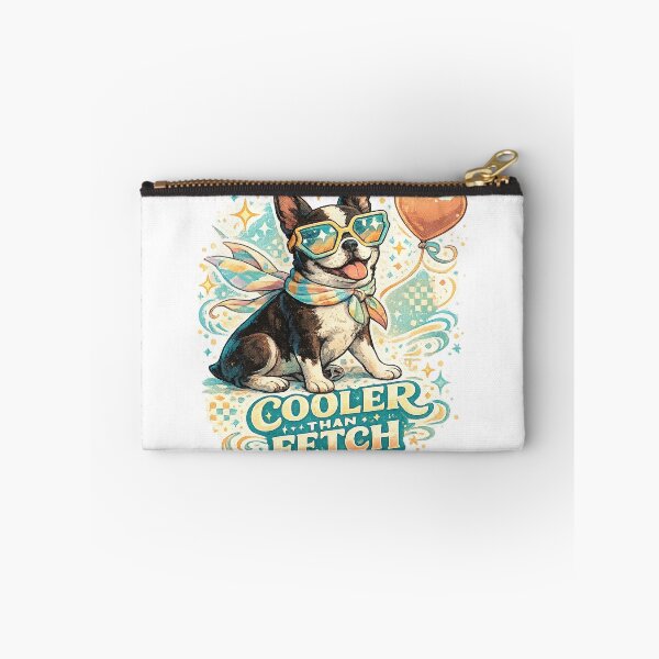 Item preview, Cooler Than Fetch Funny Boston Terrier Dog Retro Pet Lover Art Design designed and sold by inkoutninja.