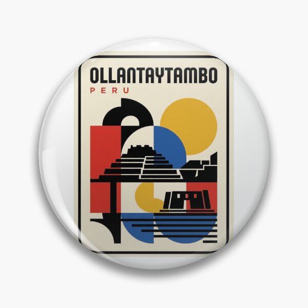 Item preview, Retro Ollantaytambo Bauhaus Geometric Skyline designed and sold by k3rstman1.