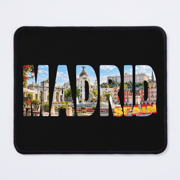 Item preview, MADRID Spain - Tourist Souvenir Sticker Shirt Top Sites and Monuments designed and sold by Adam Gormley.