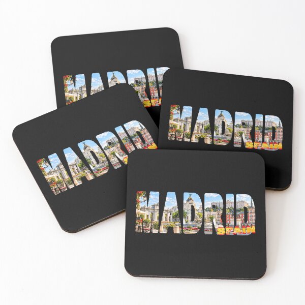 Item preview, MADRID Spain - Tourist Souvenir Sticker Shirt Top Sites and Monuments designed and sold by Adam Gormley.