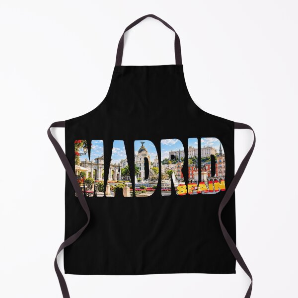 Aperçu de l'œuvre MADRID Espagne - T-shirt souvenir touristique autocollant Sites et monuments créée et vendue par Adam Gormley.