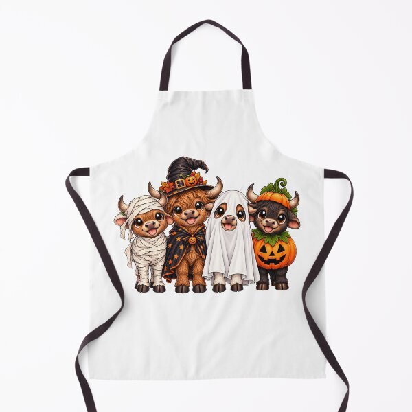 Item preview, Highland cattle Pumpkin Halloween cow designed and sold by QuiteOrbit.