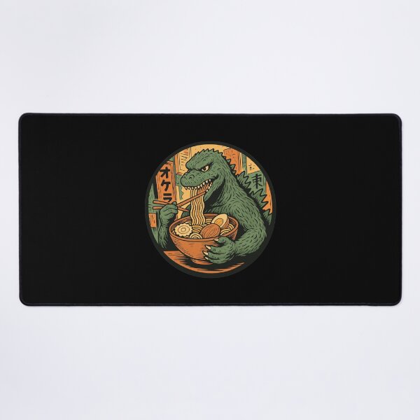 Item preview, Godzilla Eating Ramen Japanese Food Kaiju Art designed and sold by JOHNISTRERI.