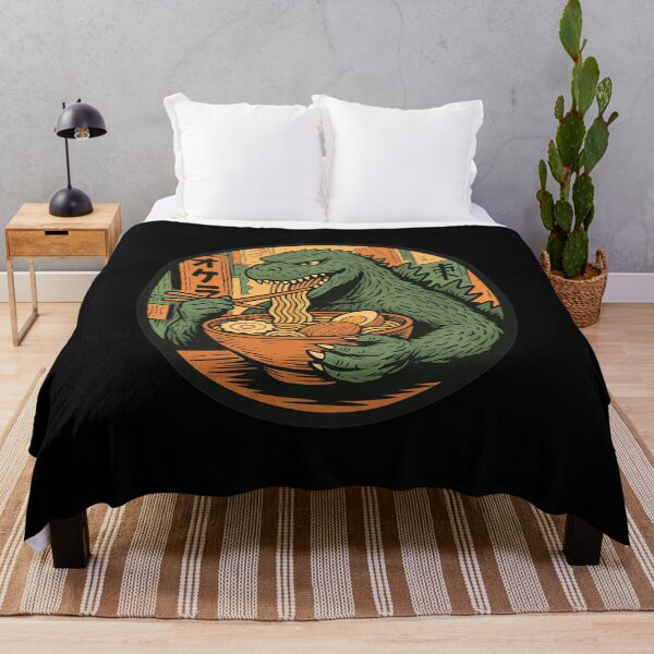 Item preview, Godzilla Eating Ramen Japanese Food Kaiju Art designed and sold by JOHNISTRERI.