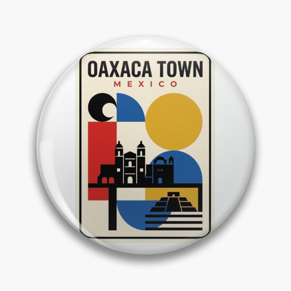 Item preview, Retro Oaxaca Town Bauhaus Geometric Skyline designed and sold by k3rstman1.
