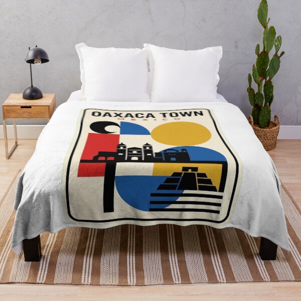 Item preview, Retro Oaxaca Town Bauhaus Geometric Skyline designed and sold by k3rstman1.