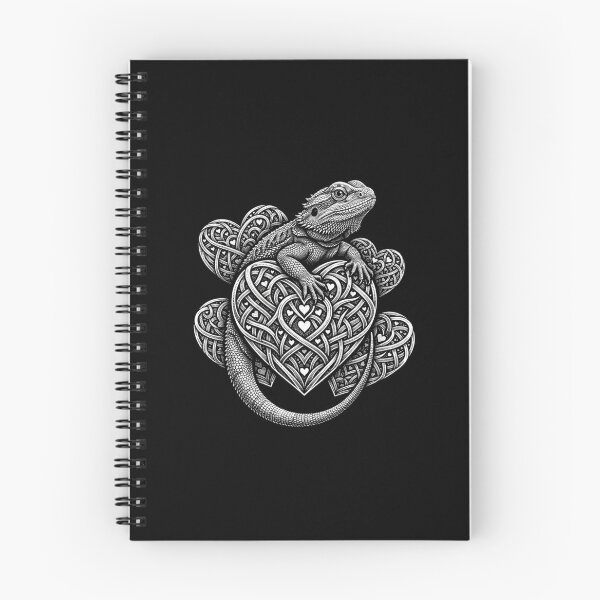 Item preview, Bearded Dragon Celtic Heart Knot Reptile Lover Design designed and sold by Ostericaimusa.
