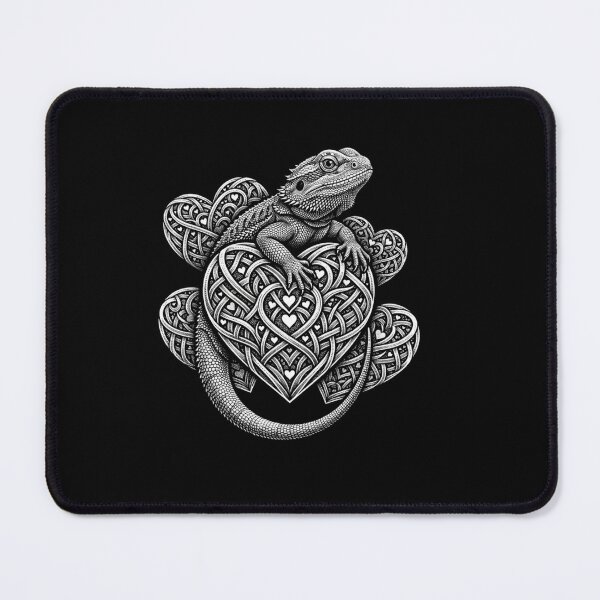 Item preview, Bearded Dragon Celtic Heart Knot Reptile Lover Design designed and sold by Ostericaimusa.