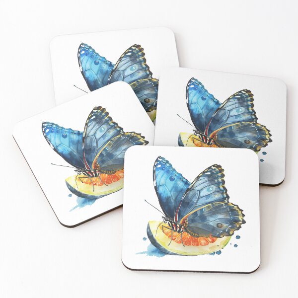 Item preview, Blue Butterfly | Elegant Nature Aesthetic Art designed and sold by Mandayartstudio.