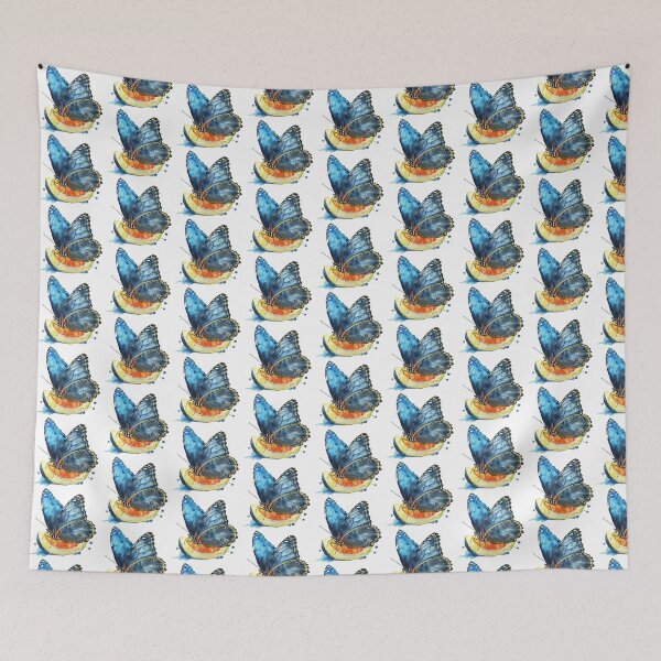 Item preview, Blue Butterfly | Elegant Nature Aesthetic Art designed and sold by Mandayartstudio.