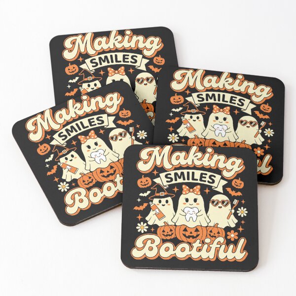 Item preview, Making Smiles Bootiful Retro Dental Ghosts designed and sold by MizoX7.