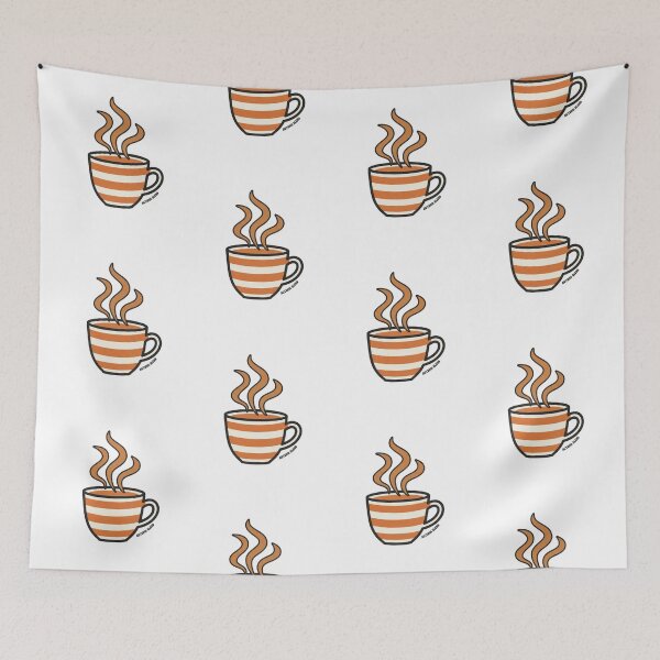Item preview, Autumn Blend Retro Striped Coffee Cup Cozy Fall Coffee Lover designed and sold by FestivityFinds.
