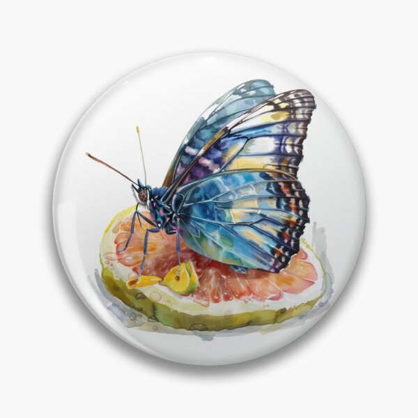 Item preview, Blue Butterfly | Elegant Nature Aesthetic Art designed and sold by Mandayartstudio.