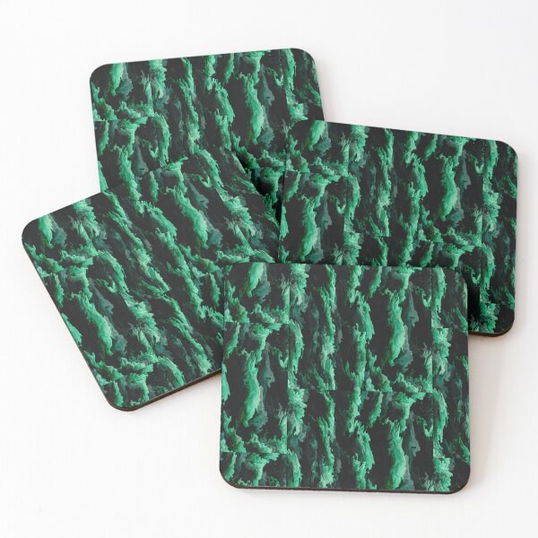 Item preview, Green and Black Waves designed and sold by CDCreativeWorks.