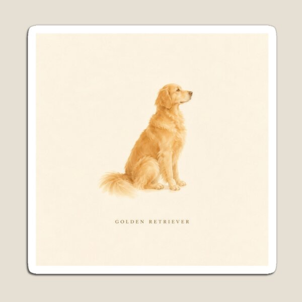 Item preview, Golden Retriever Watercolor Portrait | Minimalist Dog Breed Wall Art | Pet Lover Gift designed and sold by FixationStudio.