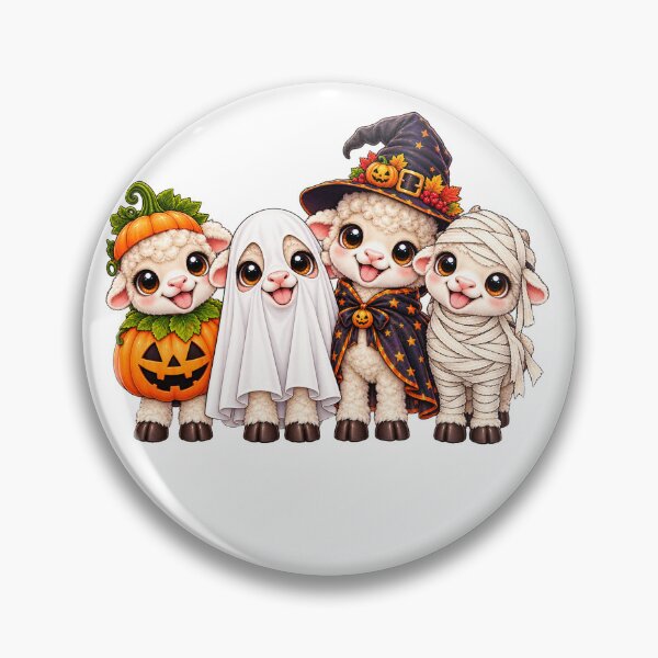 Item preview, sheep Pumpkin Halloween sheeps designed and sold by QuiteOrbit.