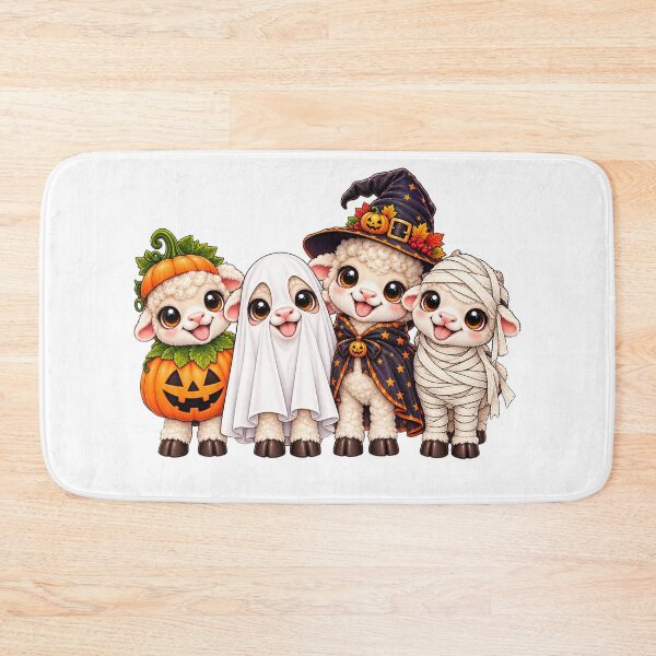 Item preview, sheep Pumpkin Halloween sheeps designed and sold by QuiteOrbit.
