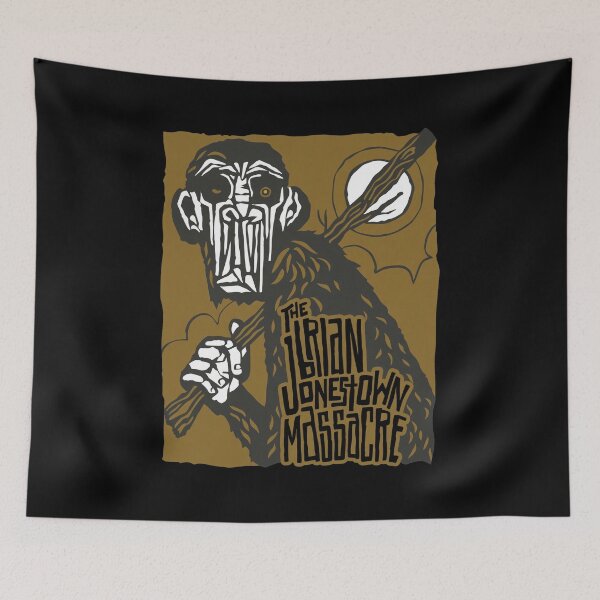 Item preview, The Ilirian Jonestown Massacre Tribal Ape Staff Art designed and sold by JOHNISTRERI.