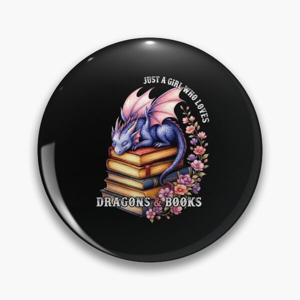 Item preview, Just a Girl Who Loves Dragons and Books Fantasy Reader Design designed and sold by Ostericaimusa.