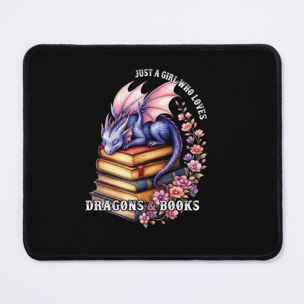 Item preview, Just a Girl Who Loves Dragons and Books Fantasy Reader Design designed and sold by Ostericaimusa.