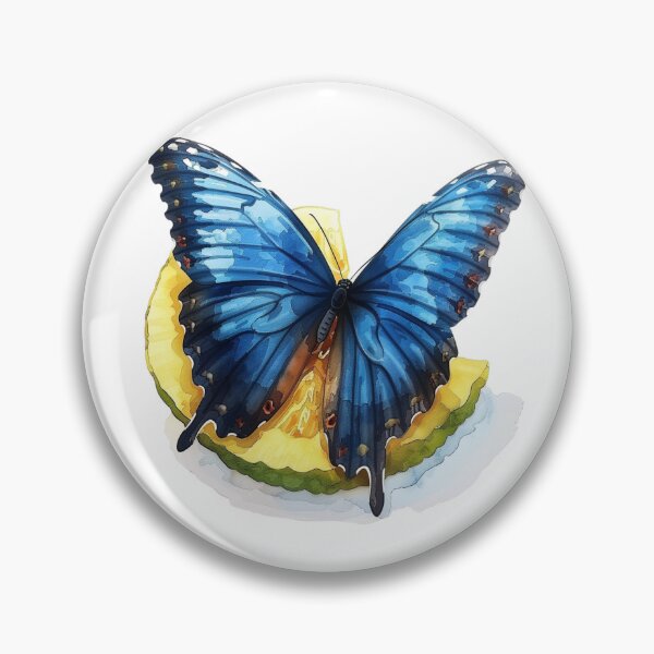 Item preview, Blue Butterfly | Elegant Nature Aesthetic Art designed and sold by Mandayartstudio.