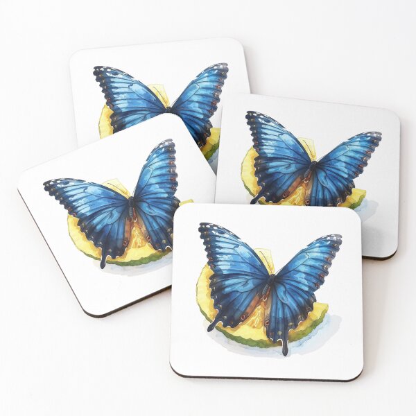 Item preview, Blue Butterfly | Elegant Nature Aesthetic Art designed and sold by Mandayartstudio.