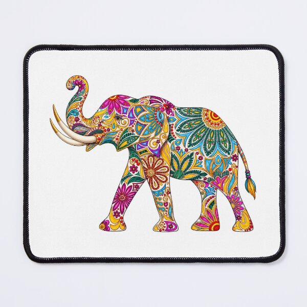 Item preview, Colorful Bohemian Elephant Art designed and sold by PeanutGalSean.